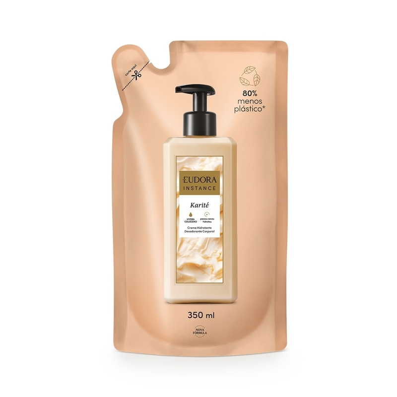 Refil Creme Hidratante Desodorante Corporal Instance Karité 350ml