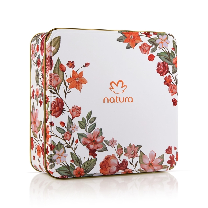 Lata de presente natura
