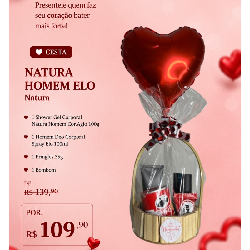 Cesta Natura Homem Elo -  Opção Masculina