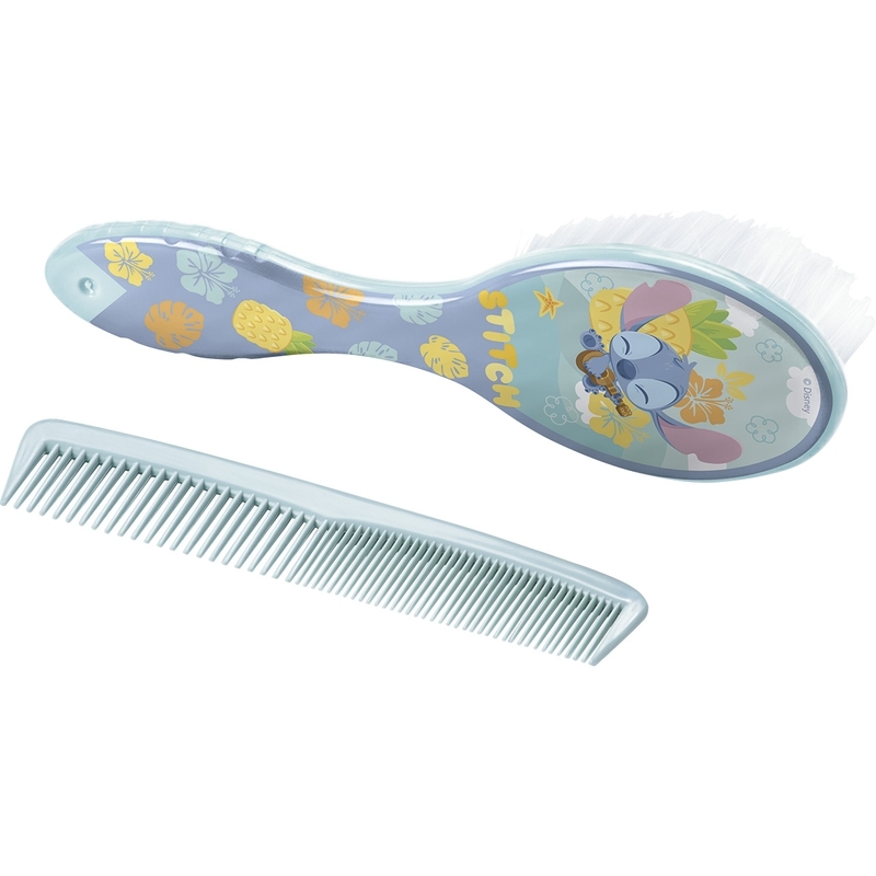 Kit Escova e Pente Baby Stitch