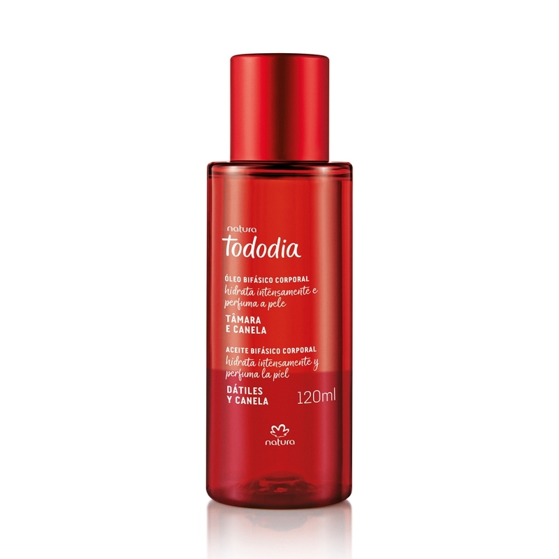 Óleo bifásico corporal tâmara e canela - 120 ml