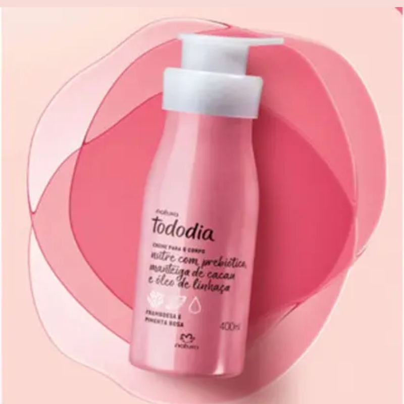 Creme Desodorante Nutritivo para o Corpo Framboesa e Pimenta Rosa Tododia 400ml - foto 2
