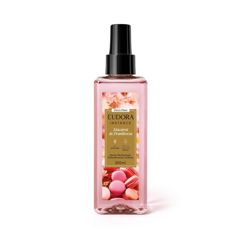 Desodorante Colônia Spray Perfumado Instance Macaron De Framboesa 200Ml