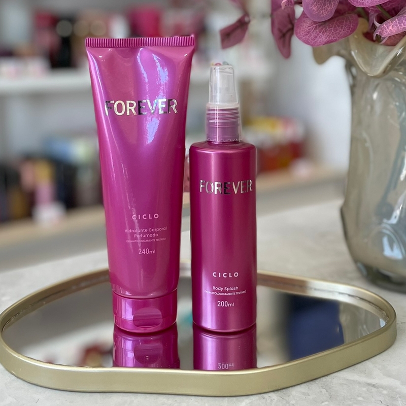 Combo Forever Body Splash 200ml + Loção Hidratante 240ml