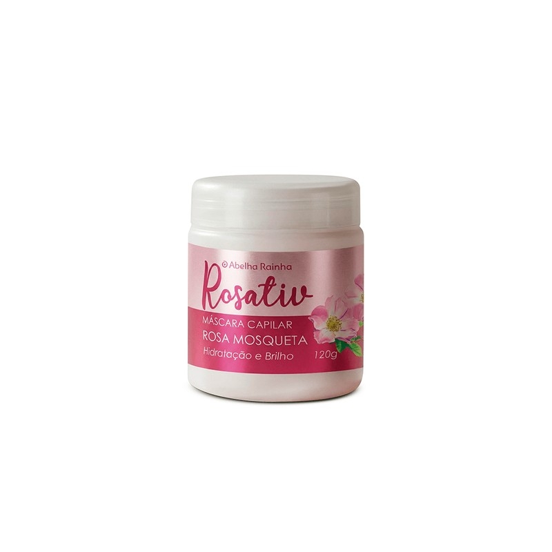 Rosativ Mascara Capilar de Hidratacao Intensa Rosa Mosqueta 120g