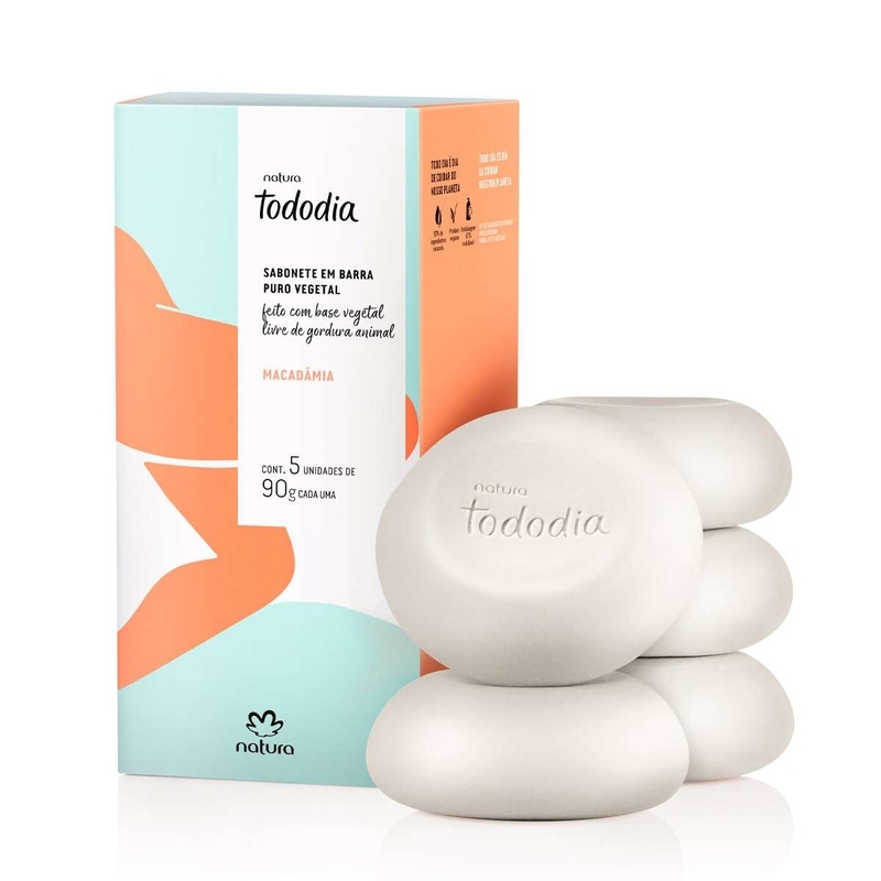 Sabonete em barra puro vegetal macadâmia
