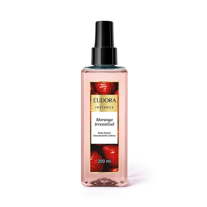 Body Splash Desodorante Colônia Instance Morango Irresistível 200ml