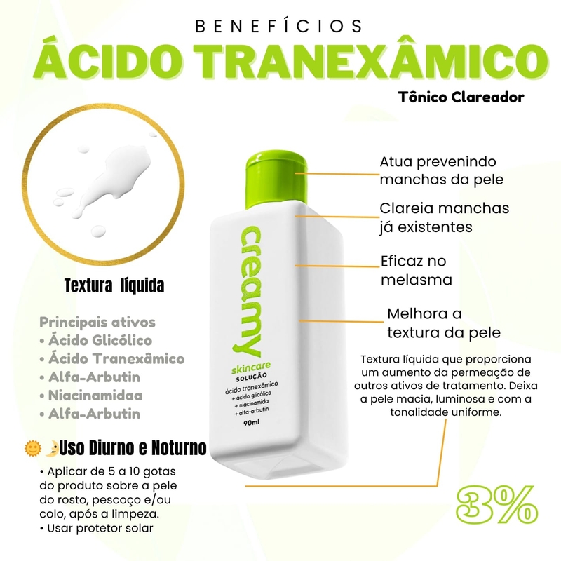 Tônico Clareador Ácido Tranexâmico - foto 4