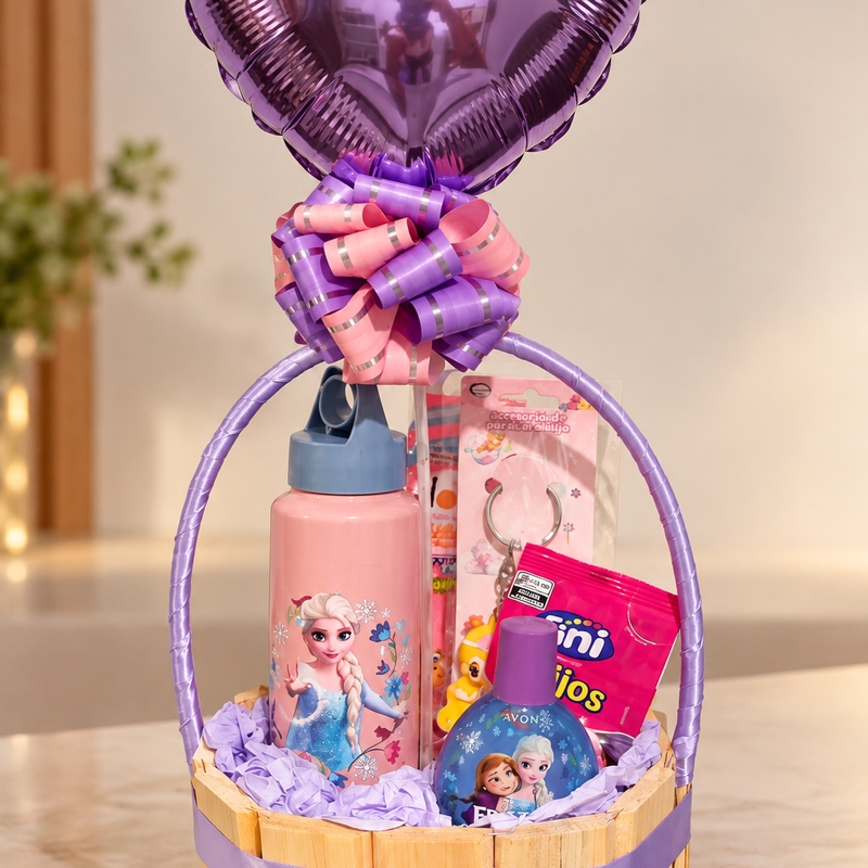 CESTA FROZEN PRESENTE INFANTIL MENINA - foto 2