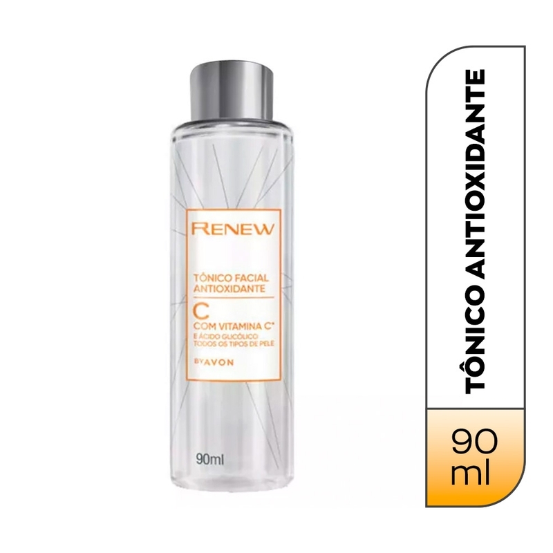 Tônico Antioxidante Facial com Vitamina C e Ácido Glicólico