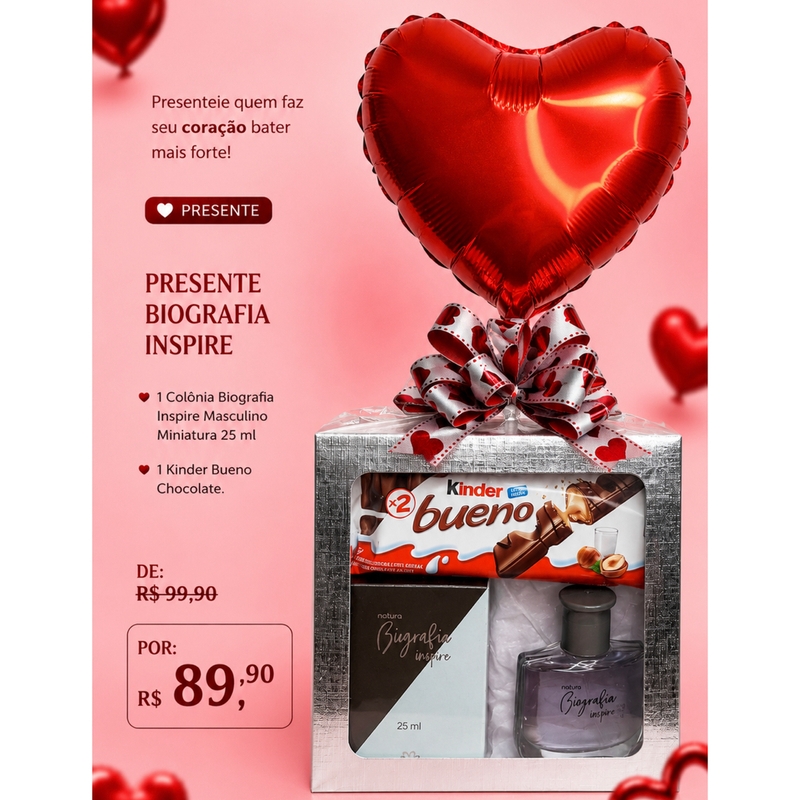 Presente Biografia Inspire - Opção Masculina