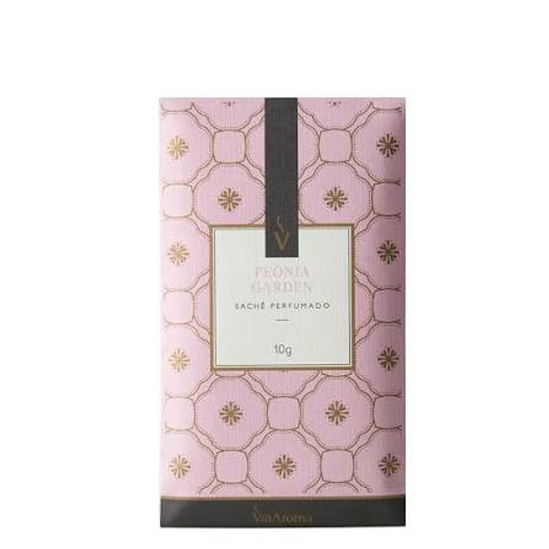 Sachê Perfumado Via Aroma 10g - Peônia Garden