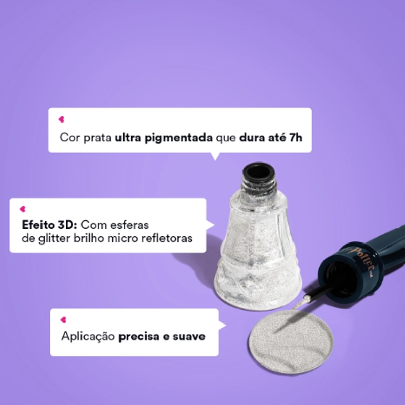 Delineador Líquido Branco Iluminado Expecto Patronum Harry Potter Quem Disse, Berenice? Aula de Feitiços 7ml - foto 2