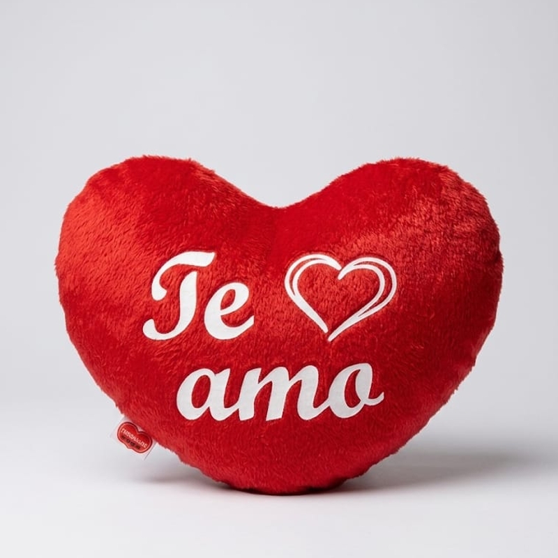 Coração de pelúcia "Te amo"