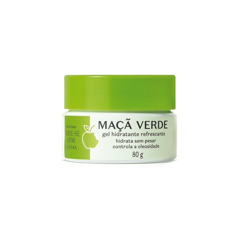 Gel Hidratante Refrescante Facial Cuide-Se Bem Feira Maçã Verde 80G