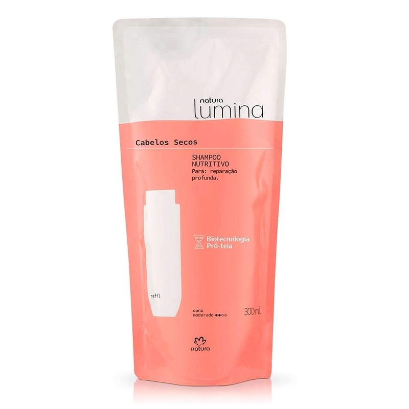 Refil Shampoo Nutritivo para Cabelos Secos Lumina