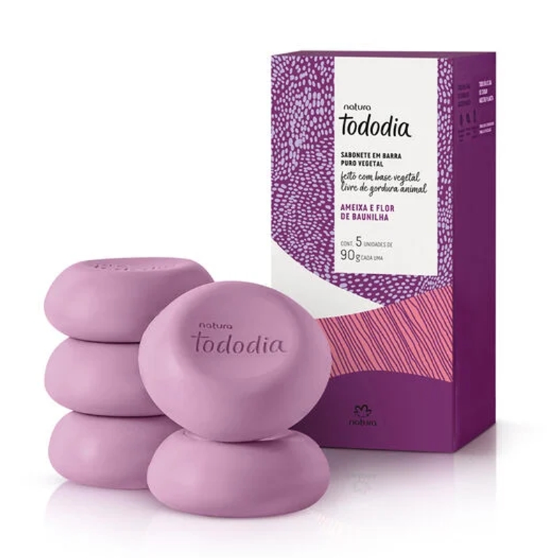 Sabonete Ameixa E Flor De Baunilha 5x90g