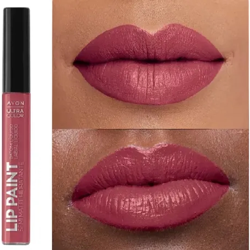 Avon Batom Liquido Lip Paint Ultra Color 7ml Rose Singular