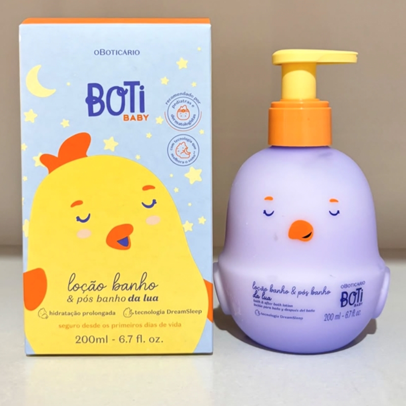 Loção Corporal Banho E Pós-Banho Boti Baby Lua 200Ml