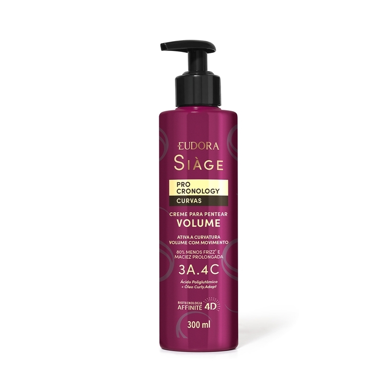 Creme para Pentear Volume Siàge Pro Cronology Curvas 300ml