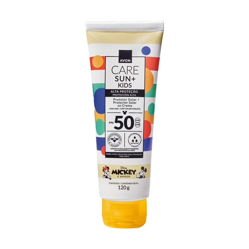 AVON CARE SUN KIDS PROTETOR SOLAR FPS50 MICKEY FRIENDS 120G