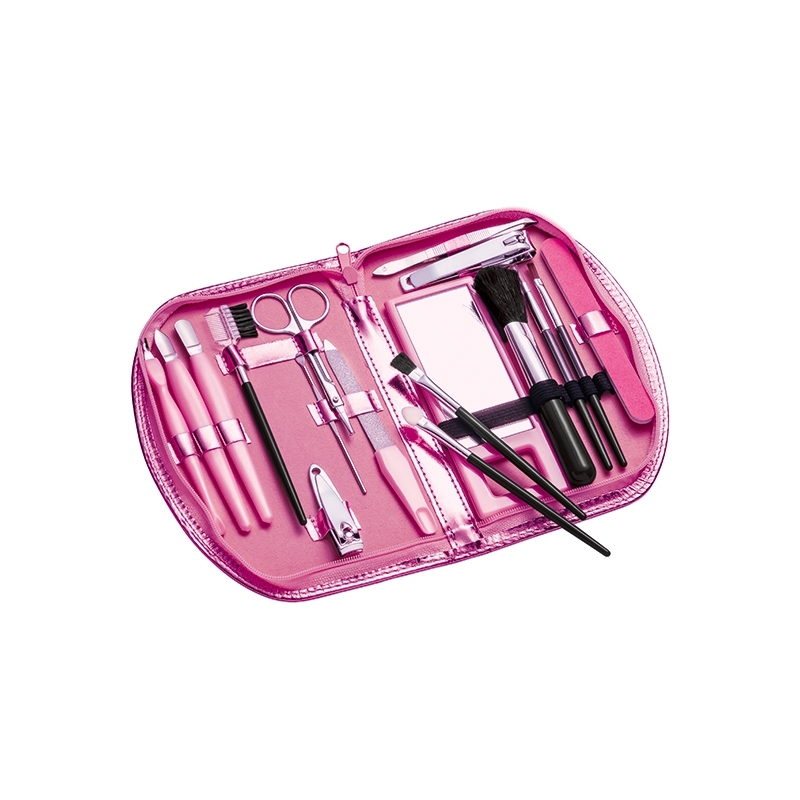 Estojo Luxo Rosa Metalizado Imp