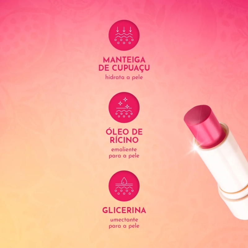 Hidratante Labial Regenerador Romã 4g - foto 3
