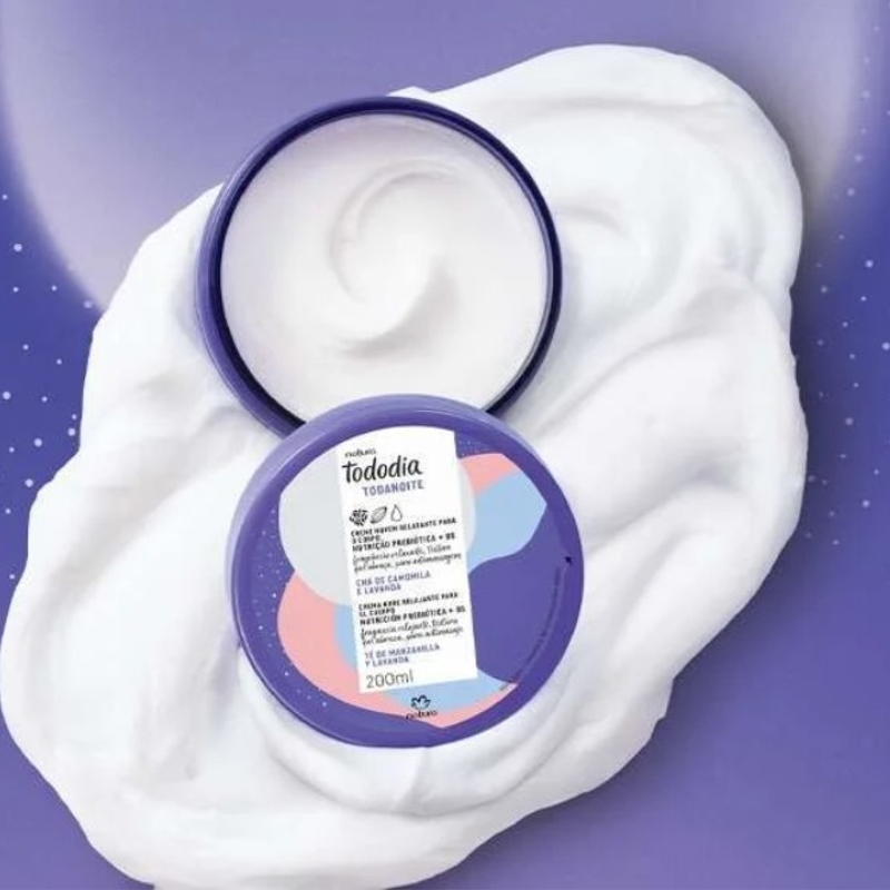 Creme Nuvem Relaxante Corporal Tododia Todanoite Chá de Camomila e Lavanda 200ml - foto 3