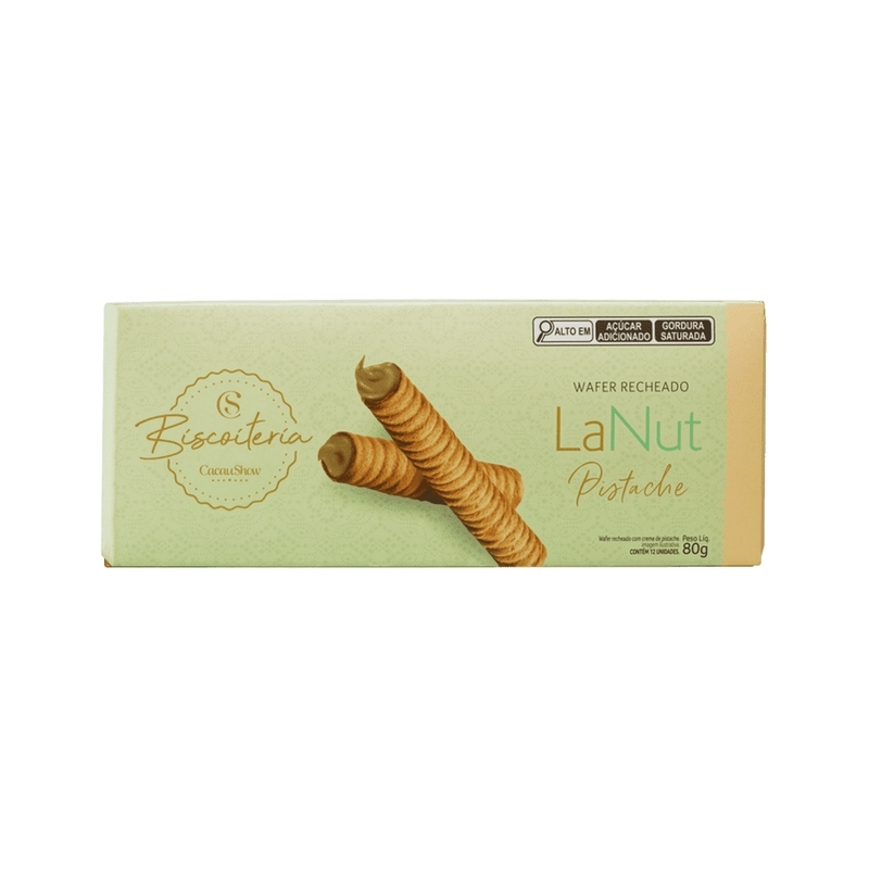 Wafer Biscoiteria Pistache 80g