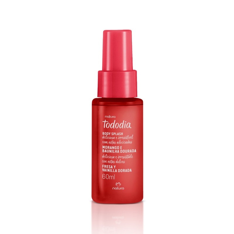 Body splash desodorante colônia morango e baunilha dourada - 60 ml