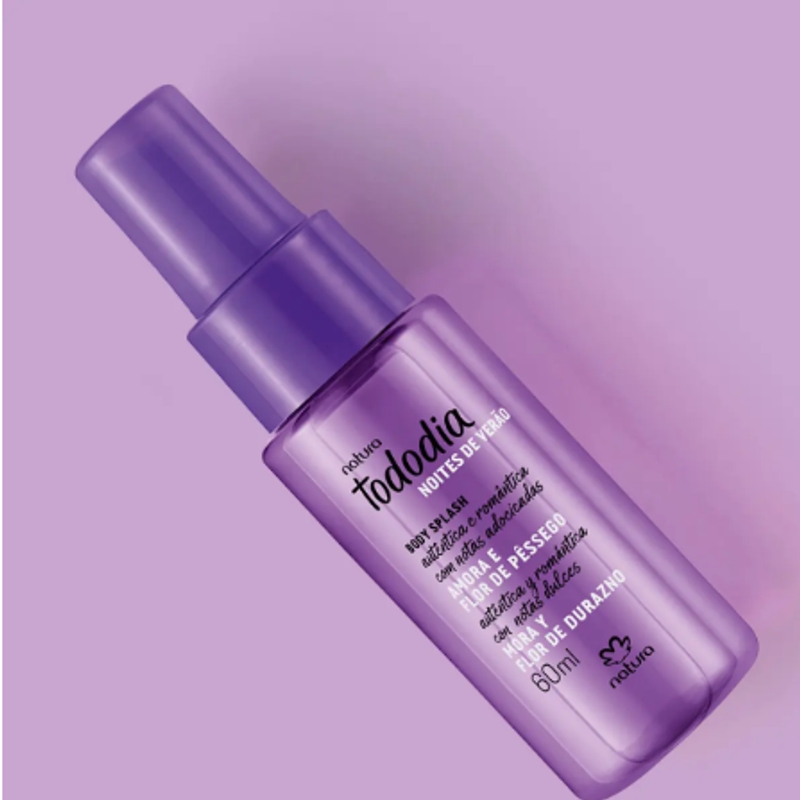 Body Splash Tododia Amora e Flor de Pêssego 60ml