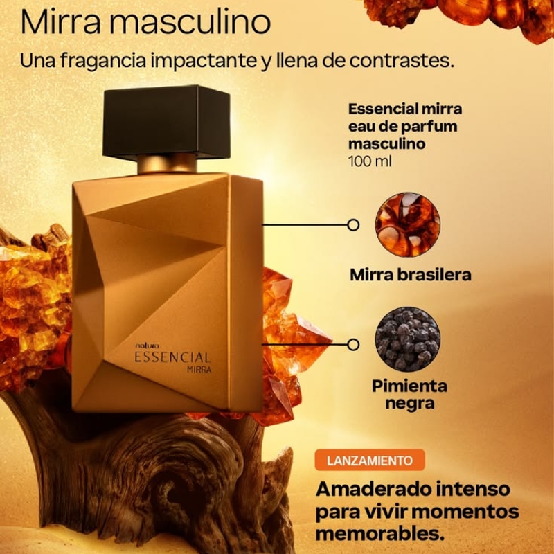 Deo parfum essencial mirra masculino - 100 ml