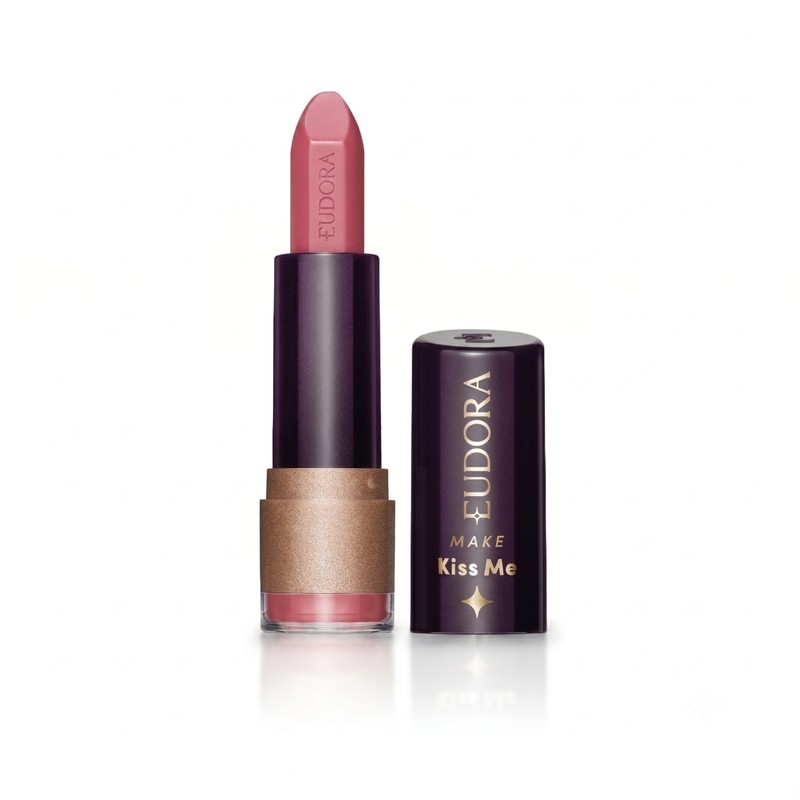 Batom Matte Nude Realce Eudora Make Kiss Me 3,7g