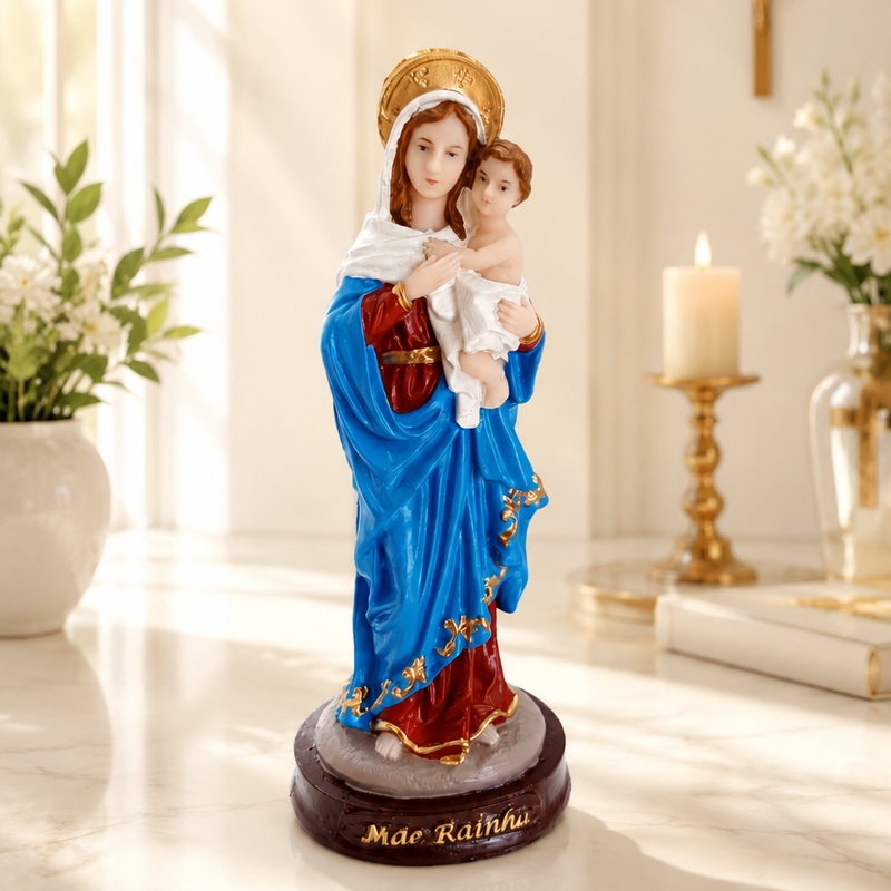 Imagem Mãe Rainha - 15 Cm - Resina