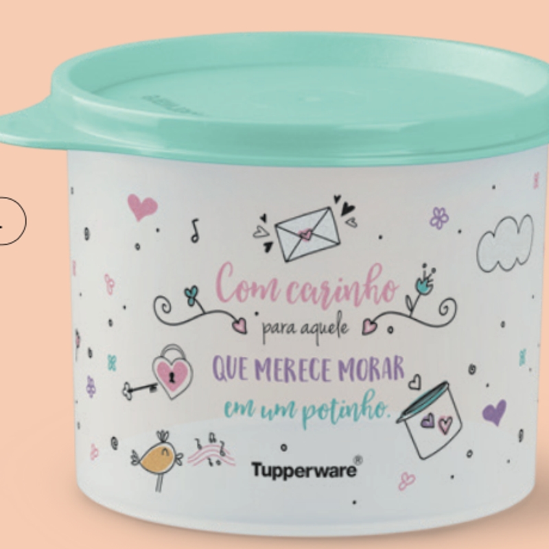 TUPPER REDONDINHA GUARDADO COM AMOR 500 ML