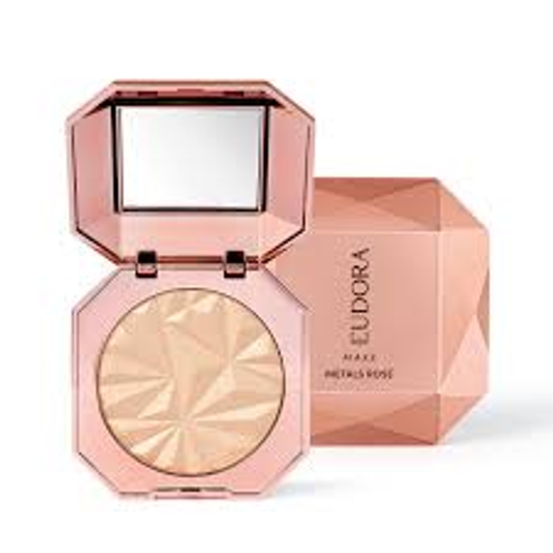 Iluminador Compacto Multifuncional Eudora Make - Metals Rosé
