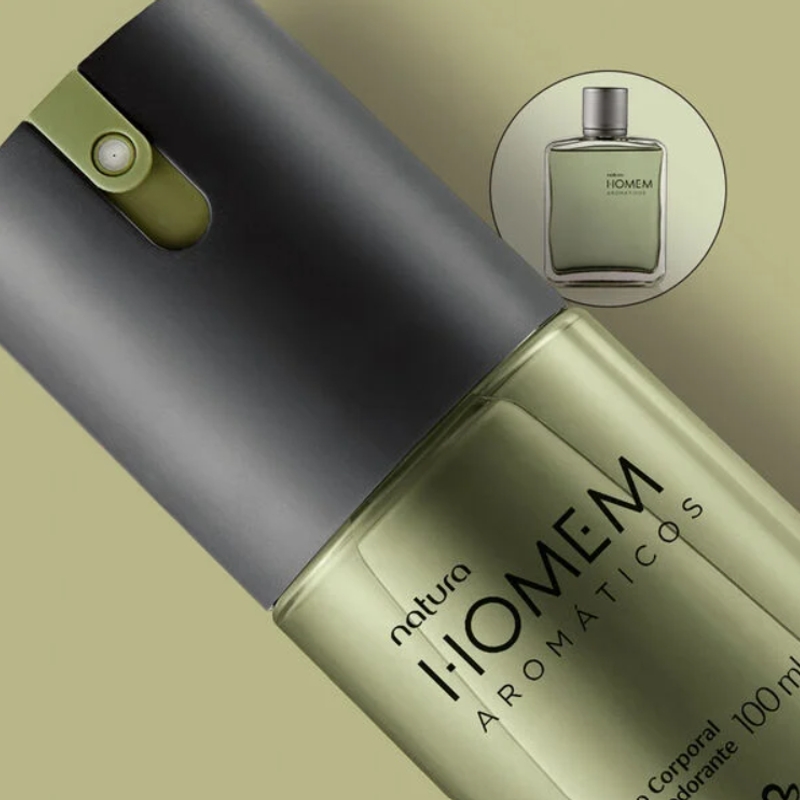 Desodorante corporal natura homem aromáticos - 100 ml