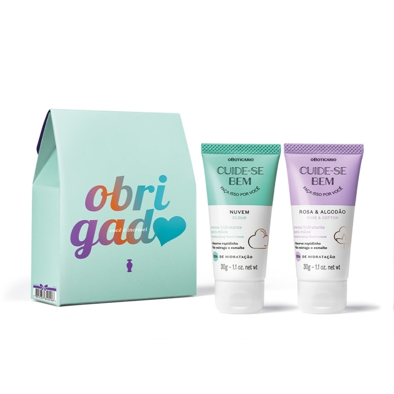 Kit Presente Cuide-Se Bem Obrigadx (2 Itens)