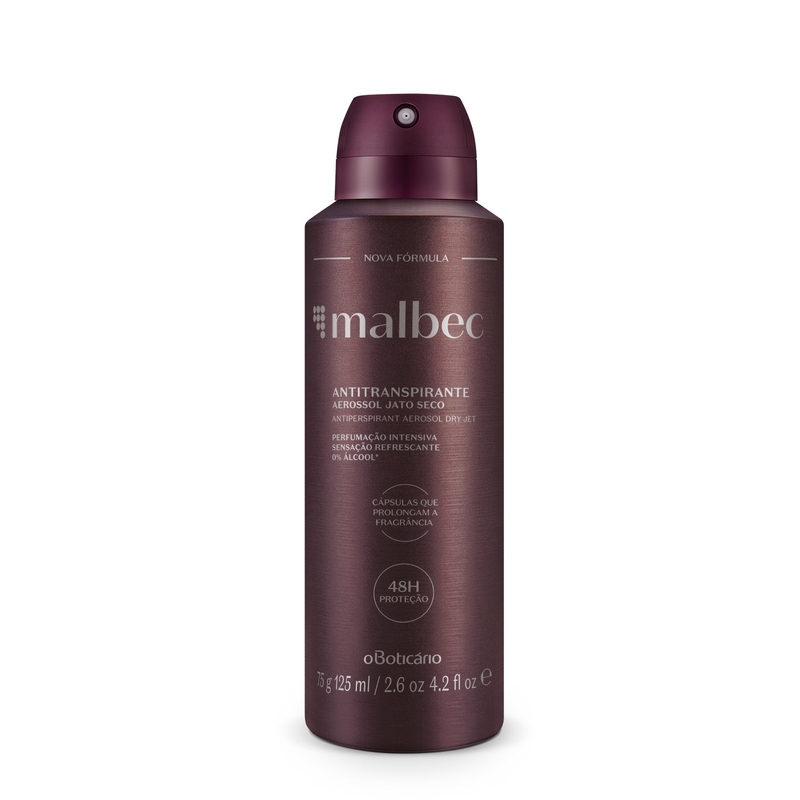 Desodorante Antitranspirante Malbec Aerossol 75G/125Ml