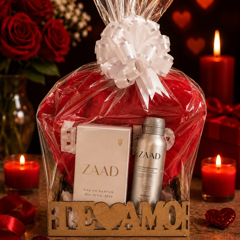 Kit Zaad (Perfume, Desodorante e Coração - Eu Te Amo)