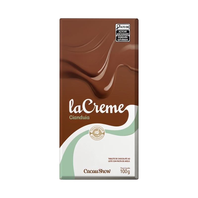 Tablete laCreme de Chocolate ao Leite e Avelã 100g