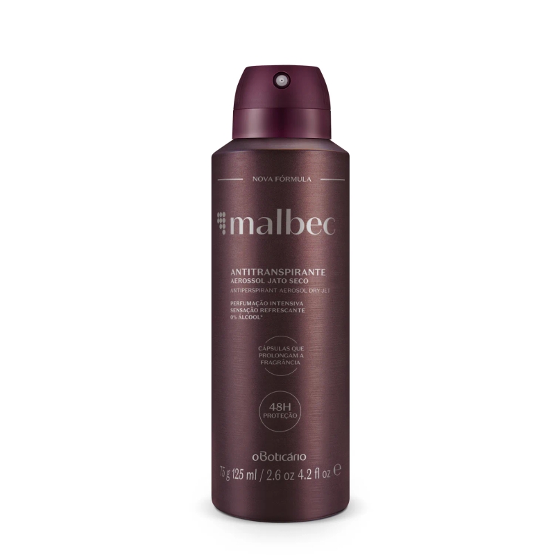 Desodorante Antitranspirante Malbec Aerossol 75G/125Ml