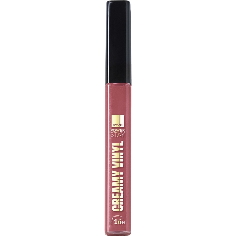 Avon Power Stay Batom Líquido Creamy Vinyl Malva Magnético