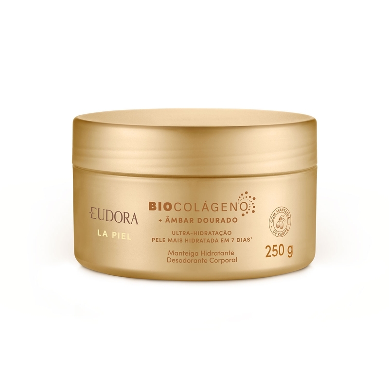 Manteiga Hidratante Desodorante Corporal La Piel Âmbar Dourado 250G