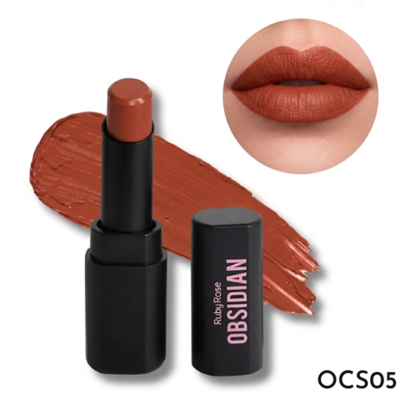 Batom Cream Satin Obsidian cor OCS05 - 3,5g