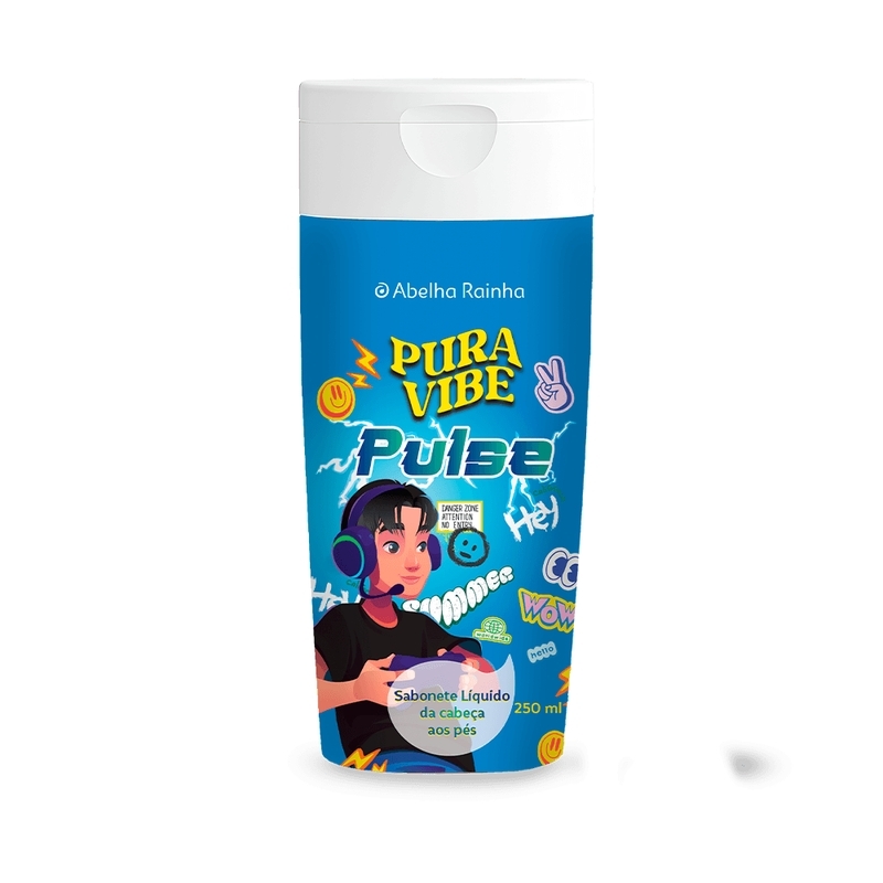 Pura Vibe Pulse Sabonete Liquido Corpo e Cabelo 250ml