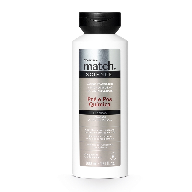 Shampoo Match Science Pré e Pós-Química  300ml