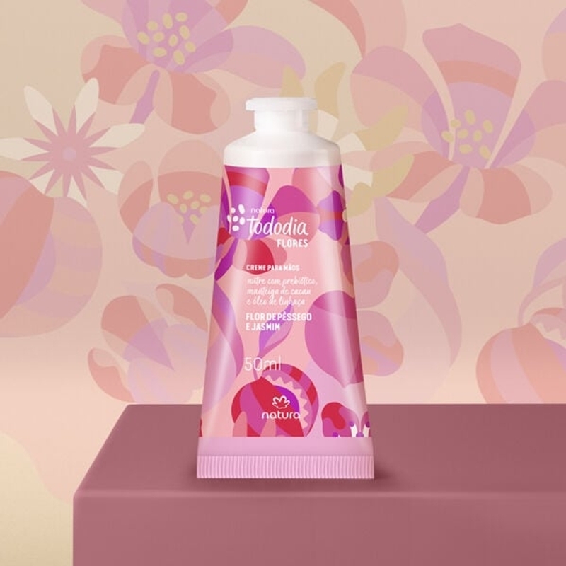 Creme Mãos Flor de Pêssego e Jasmim 50ml