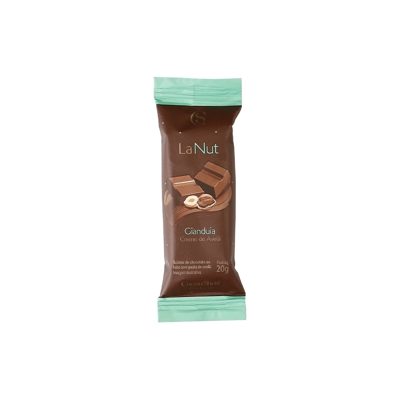 Tablete LaNut de Chocolate ao Leite e Avelã 20g