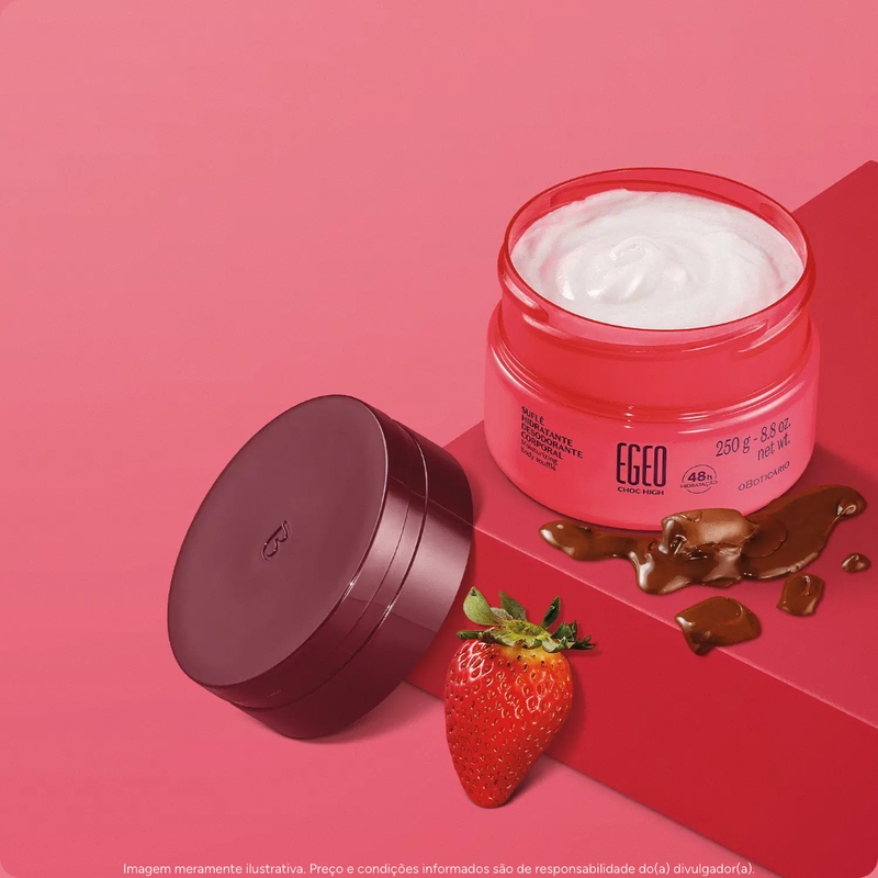 Suflê Hidratante Corporal Egeo Choc High 250g - foto 4
